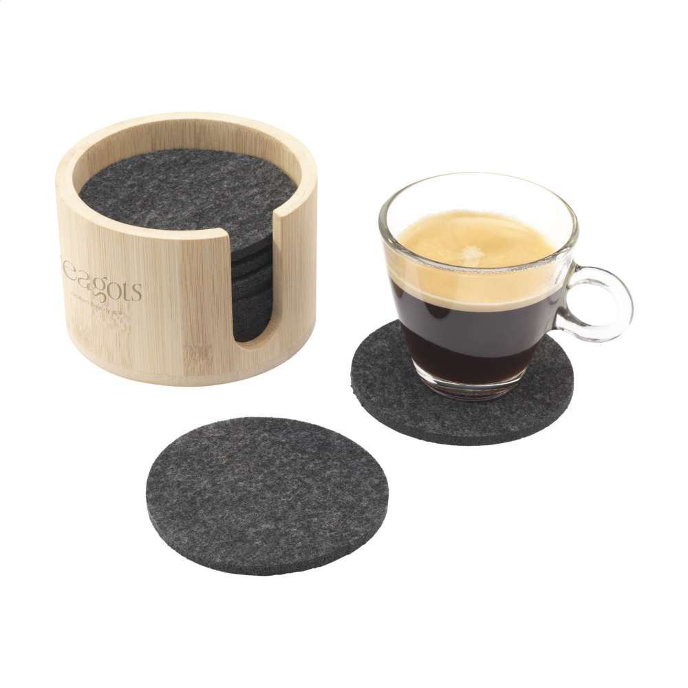 Logotrade promotional items photo of: Cody Felt Coaster Set