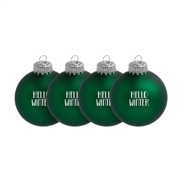Logotrade corporate gift picture of: Christmas Bauble Ø 6 cm - set of 4 - Made in Europe