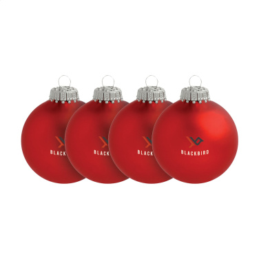 Logotrade advertising products photo of: Christmas Bauble Ø 6 cm - set of 4 - Made in Europe