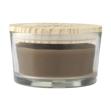 Logo trade promotional products picture of: Wooosh Flame Scented Candle Dark Amber