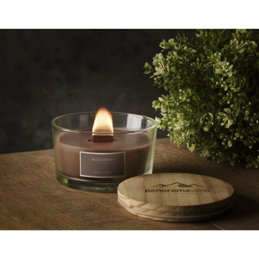 Logotrade promotional products photo of: Wooosh Flame Scented Candle Dark Amber