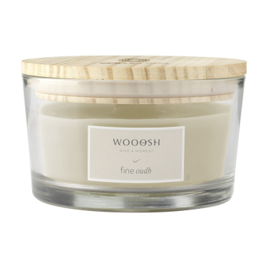 Logo trade promotional merchandise picture of: Wooosh Flame Scented Candle Fine Oudh