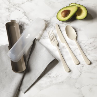 Logo trade business gifts image of: Outdoor 3-piece Cutlery Set