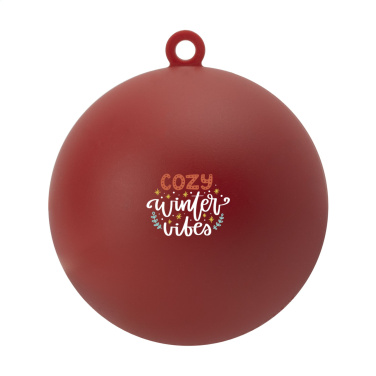 Logo trade promotional gift photo of: Christmas Bauble Ø 7 cm Recycled PP - Made in Europe