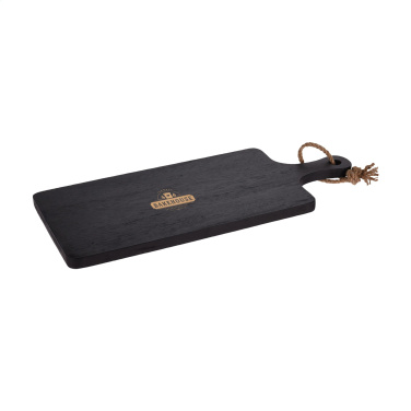 Logo trade promotional giveaway photo of: Black Board Rubberwood cutting board