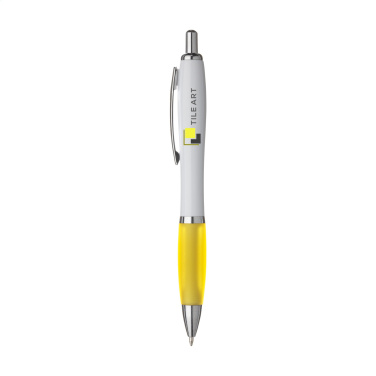 Logotrade promotional item image of: Athos White pen