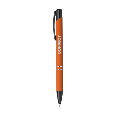 Logotrade promotional product picture of: Ebony Rubberised pen