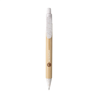 Logo trade business gifts image of: Bamboo Wheat Pen wheat straw ballpoint pen