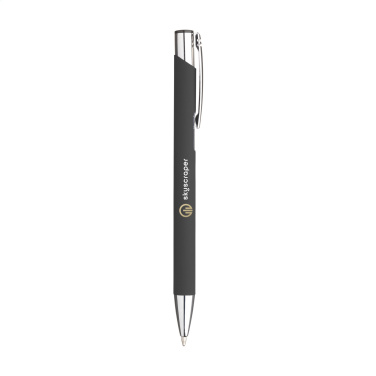Logo trade promotional items image of: Ebony Soft Touch pen