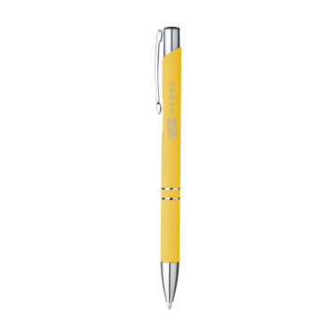 Logo trade promotional item photo of: Ebony Soft Touch Accent pen