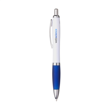Logo trade promotional merchandise picture of: Athos Trans GRS Recycled ABS pen