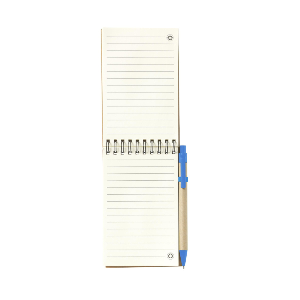 Logo trade promotional gift photo of: RecycleNote-M Paper notebook