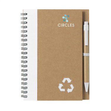 Logo trade promotional gifts image of: Recycle Note-L Paper notebook