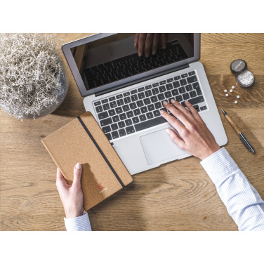 Logo trade promotional products picture of: CorkNote A5 Paper notebook