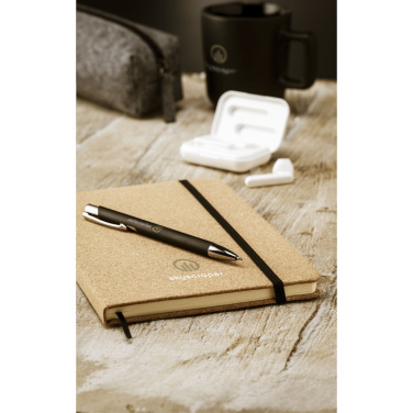 Logo trade corporate gifts picture of: CorkNote A5 Paper notebook
