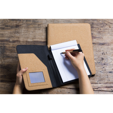 Logo trade promotional merchandise image of: Eco Conference Cork A5 document folder