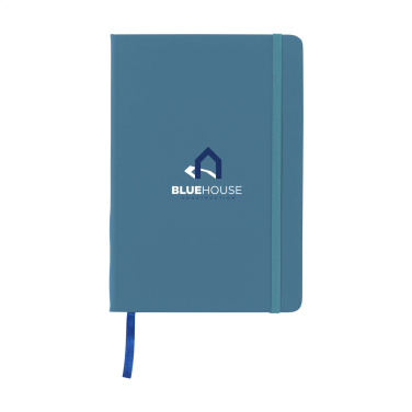Logo trade promotional merchandise photo of: BudgetNote A5 Blanc Paper notebook