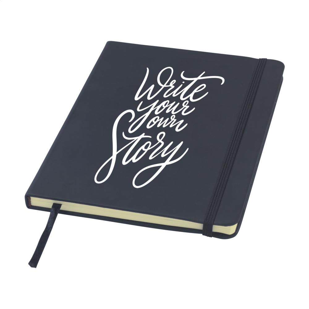 Logo trade promotional giveaways picture of: BudgetNote A5 Lines Paper Notebook