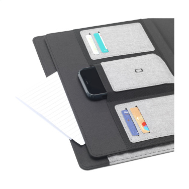 Logo trade corporate gifts picture of: Quest Portfolio RCS RPET A4  document folder