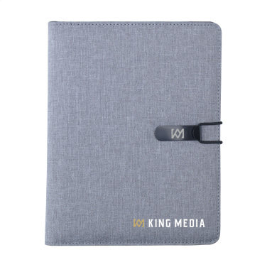 Logo trade promotional merchandise image of: Quest Portfolio RPET A5 document folder