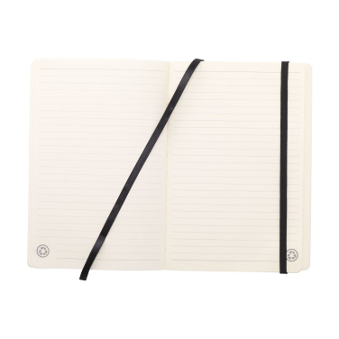Logotrade promotional merchandise photo of: Monti Recycled Leather - Paper Notebook A5