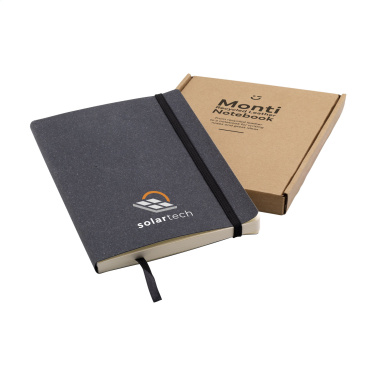 Logotrade promotional giveaway picture of: Monti Recycled Leather - Paper Notebook A5