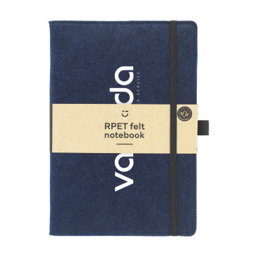 Logo trade corporate gifts image of: Felty GRS RPET Paper Notebook A5