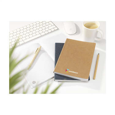 Logotrade promotional giveaway picture of: Paper Notebook GRS Washable Kraft Cover A5