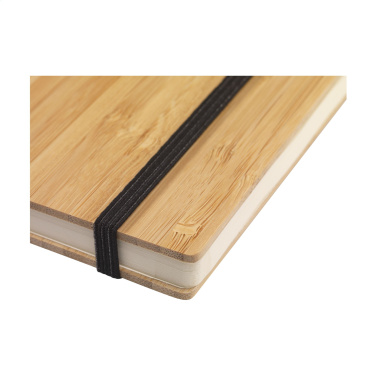 Logo trade promotional merchandise picture of: Bamboo Journal Naked Spine Paper Notebook A5