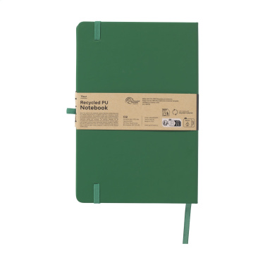Logo trade corporate gifts picture of: Recycled GRS PU Paper Notebook A5