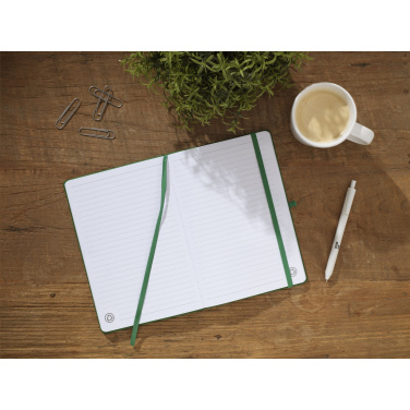 Logo trade business gifts image of: Recycled GRS PU Paper Notebook A5