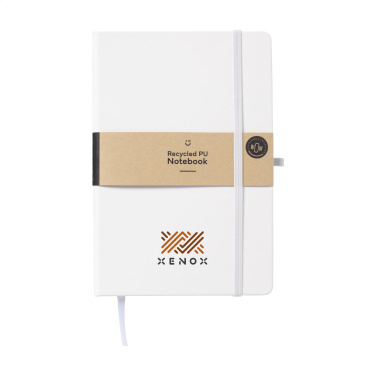 Logo trade promotional item photo of: Recycled GRS PU Paper Notebook A5