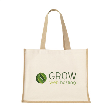 Logo trade promotional giveaway photo of: Jute Canvas Shopper (320 g/m²) bag