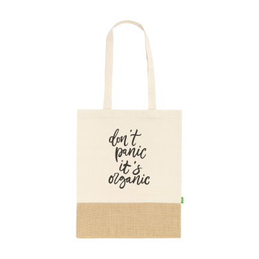 Logotrade promotional gift picture of: Combi Organic Shopper (160 g/m²) bag