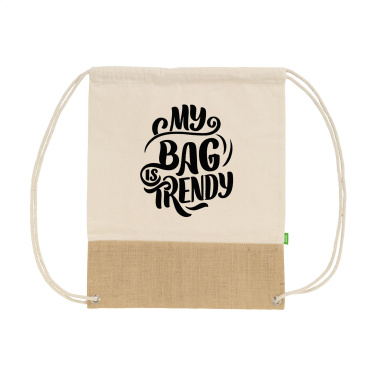 Logotrade promotional merchandise picture of: Combi Organic Backpack (160 g/m²)