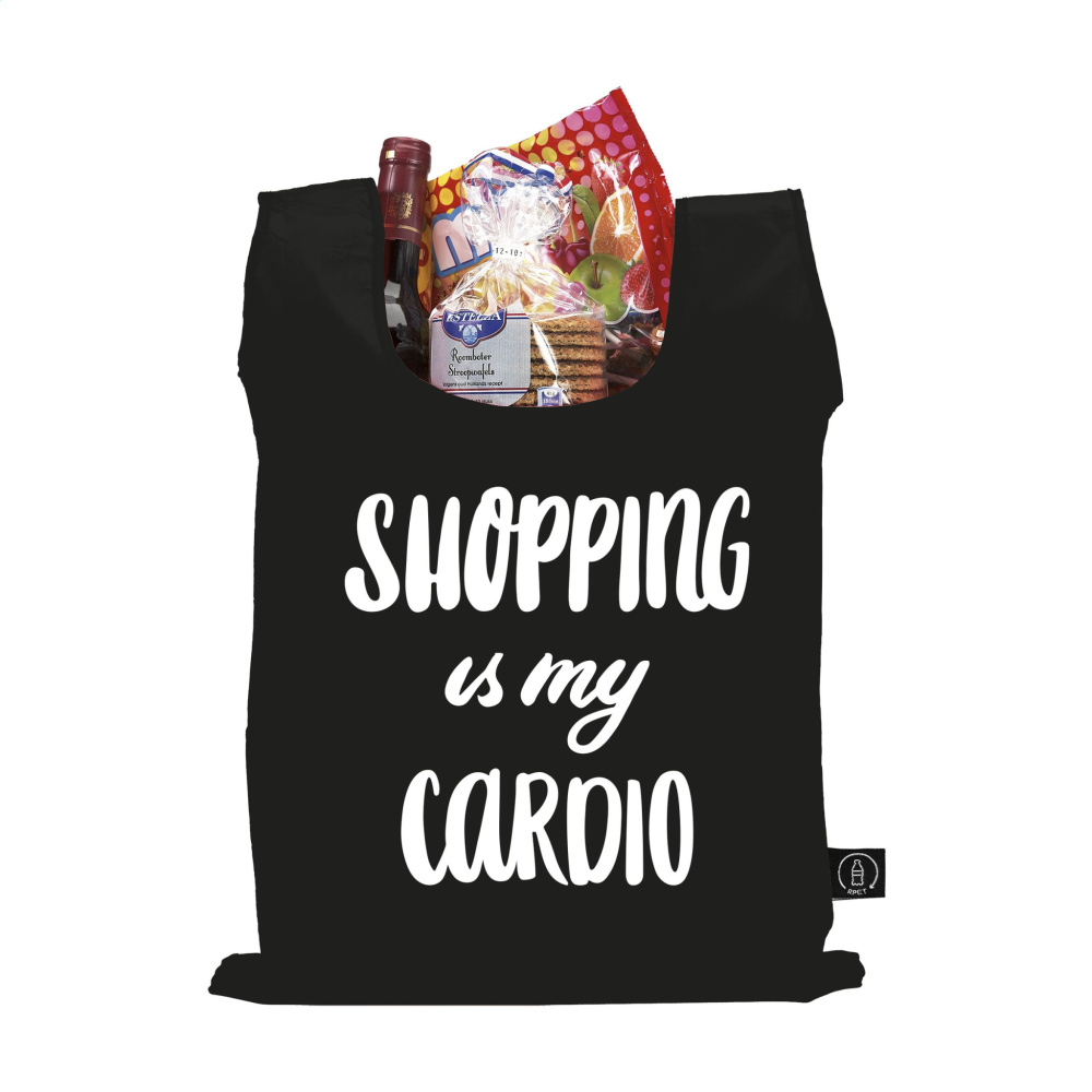 Logotrade promotional product image of: Shop Easy RPET folding shopping bag