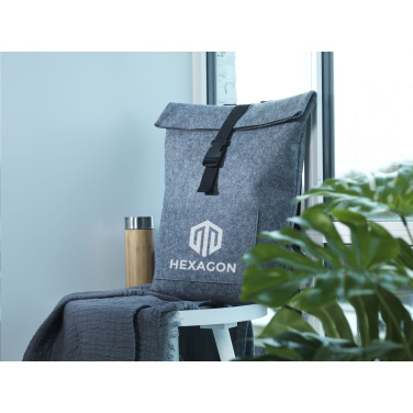 Logo trade promotional giveaways picture of: Nolan GRS RPET Felt backpack