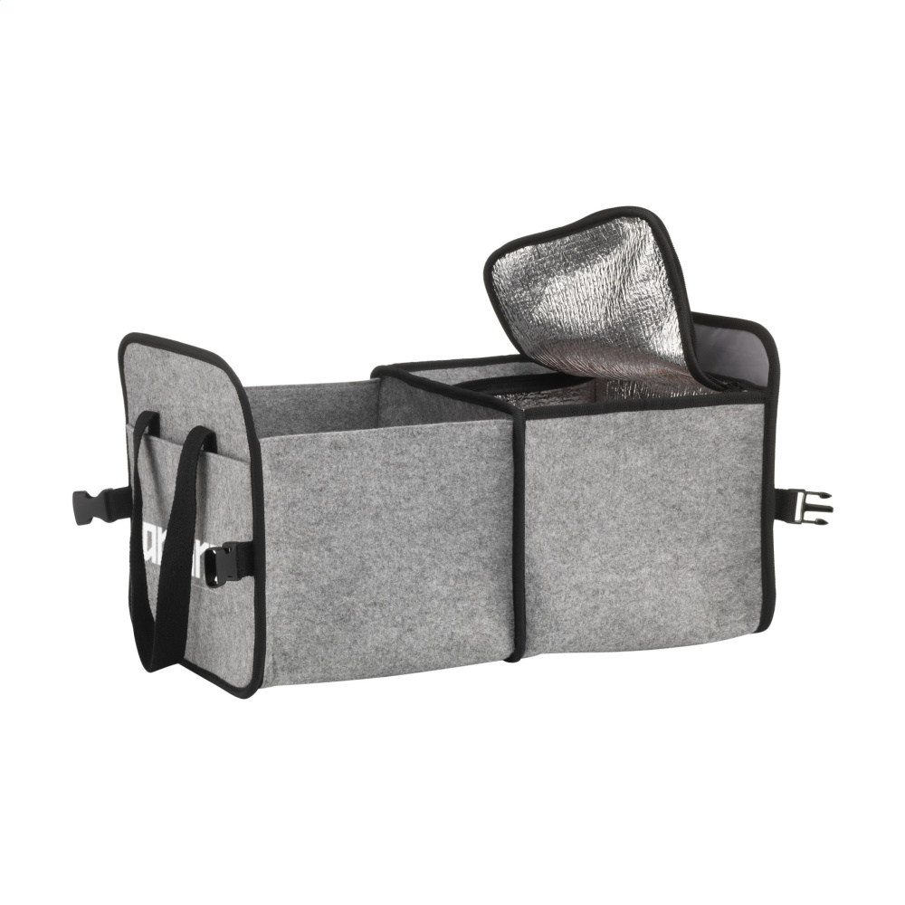 Logo trade promotional giveaways picture of: Trunk GRS RPET Felt Organiser Cooler bag