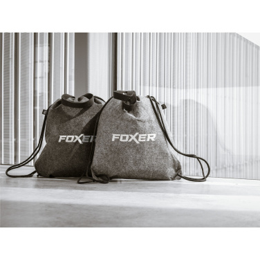 Logo trade promotional gift photo of: GRS RPET Felt PromoBag Plus backpack