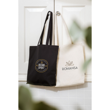 Logo trade business gift photo of: GRS Recycled Canvas Bag Natural (260 g/m²)