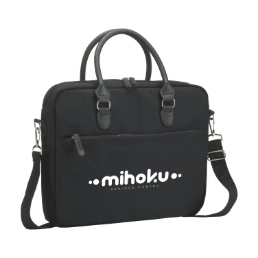 Logo trade promotional giveaway photo of: Denver Recycled Canvas 15.6-inch laptop bag