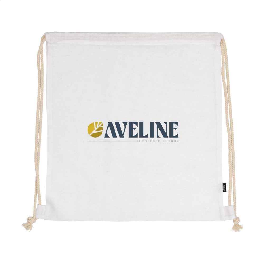 Logo trade advertising products image of: PromoColour GRS Recycled Cotton Backpack (150 g/m²)