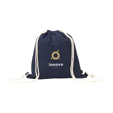 Logotrade promotional item image of: PromoColour GRS Recycled Cotton Backpack (150 g/m²)