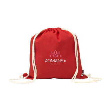 Logo trade promotional products image of: PromoColour GRS Recycled Cotton Backpack (150 g/m²)