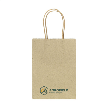 Logotrade promotional item picture of: Leaf It Bag recycled grass paper (120 g/m²) S