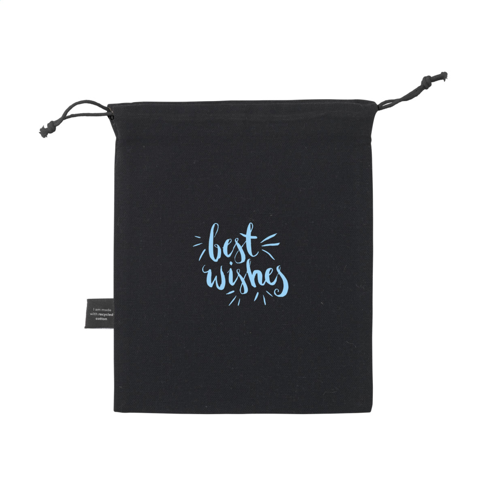 Logo trade promotional gifts image of: Gift Pouch GRS Recycled Cotton (150 g/m²) S