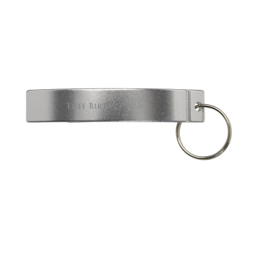 Logo trade promotional merchandise image of: Alu Opener keyring