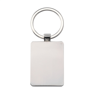 Logo trade promotional product photo of: Bamboo Key Rectangle keyring