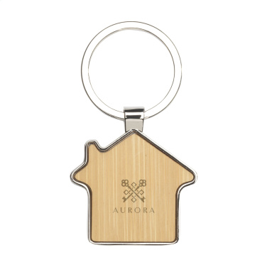 Logo trade promotional merchandise photo of: Casa bamboo keyring