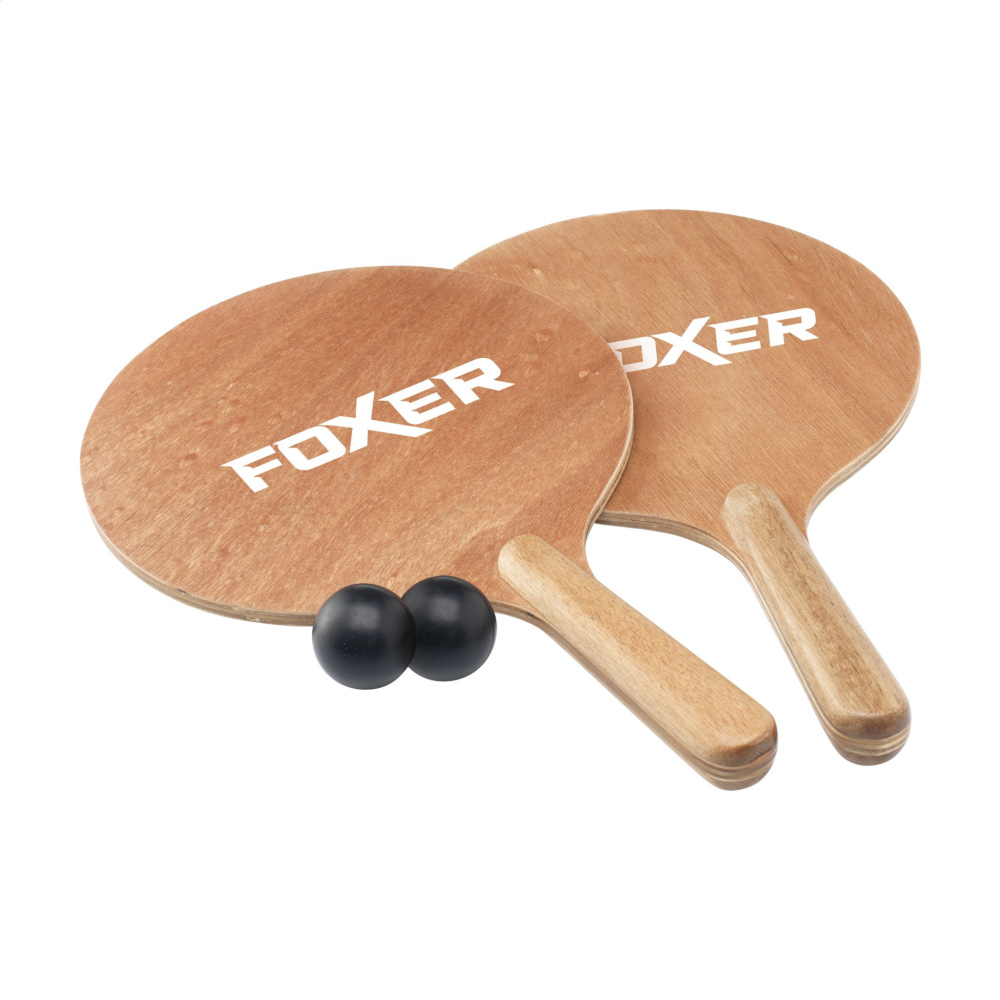 Logotrade advertising products photo of: Playa Wood BeachTennis beach game